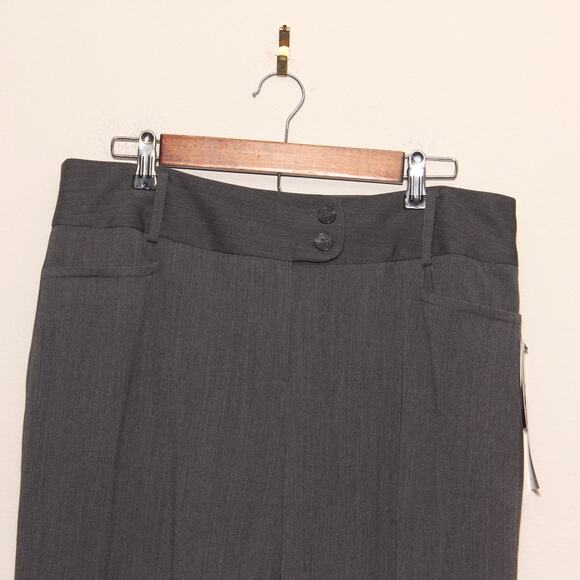 NEW Rafaella Gray Stretch Gabardine Pants Size 12 Curvy fit - Picture 2 of 10